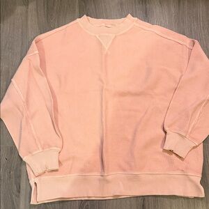 Aerie Soft Blush Ribbed Crewneck